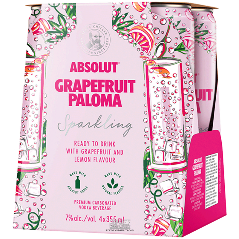 Absolut Grapefruit Paloma Cocktail (4 Pack Cans)