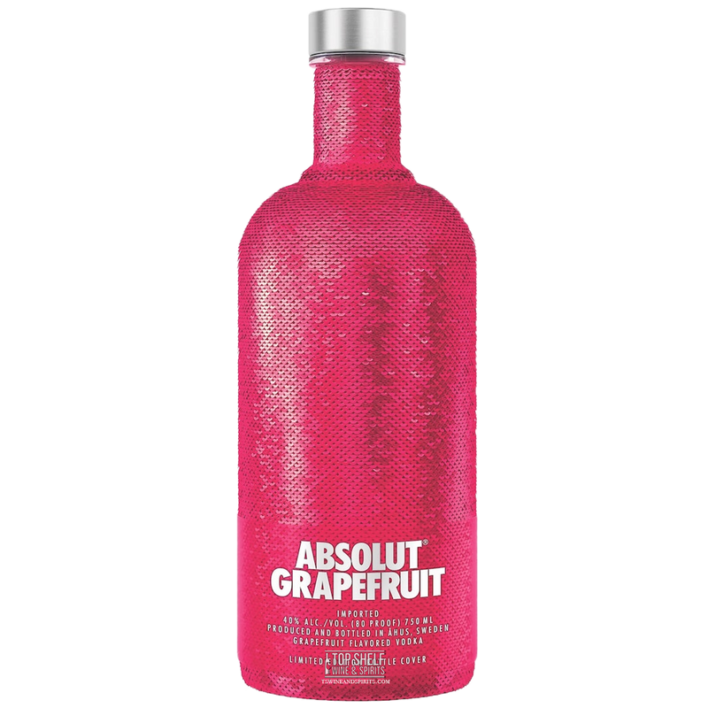 Absolut Grapefruit Pink Sequin Limited Edition Bottle
