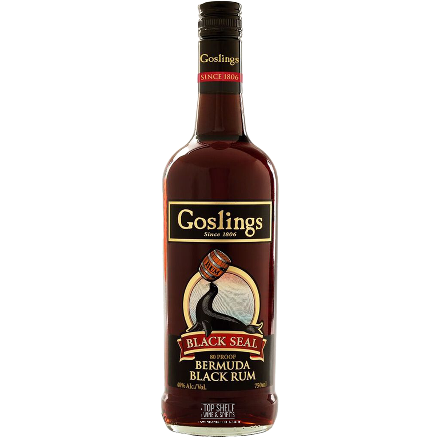 Gosling's Black Seal 80 Proof Rum