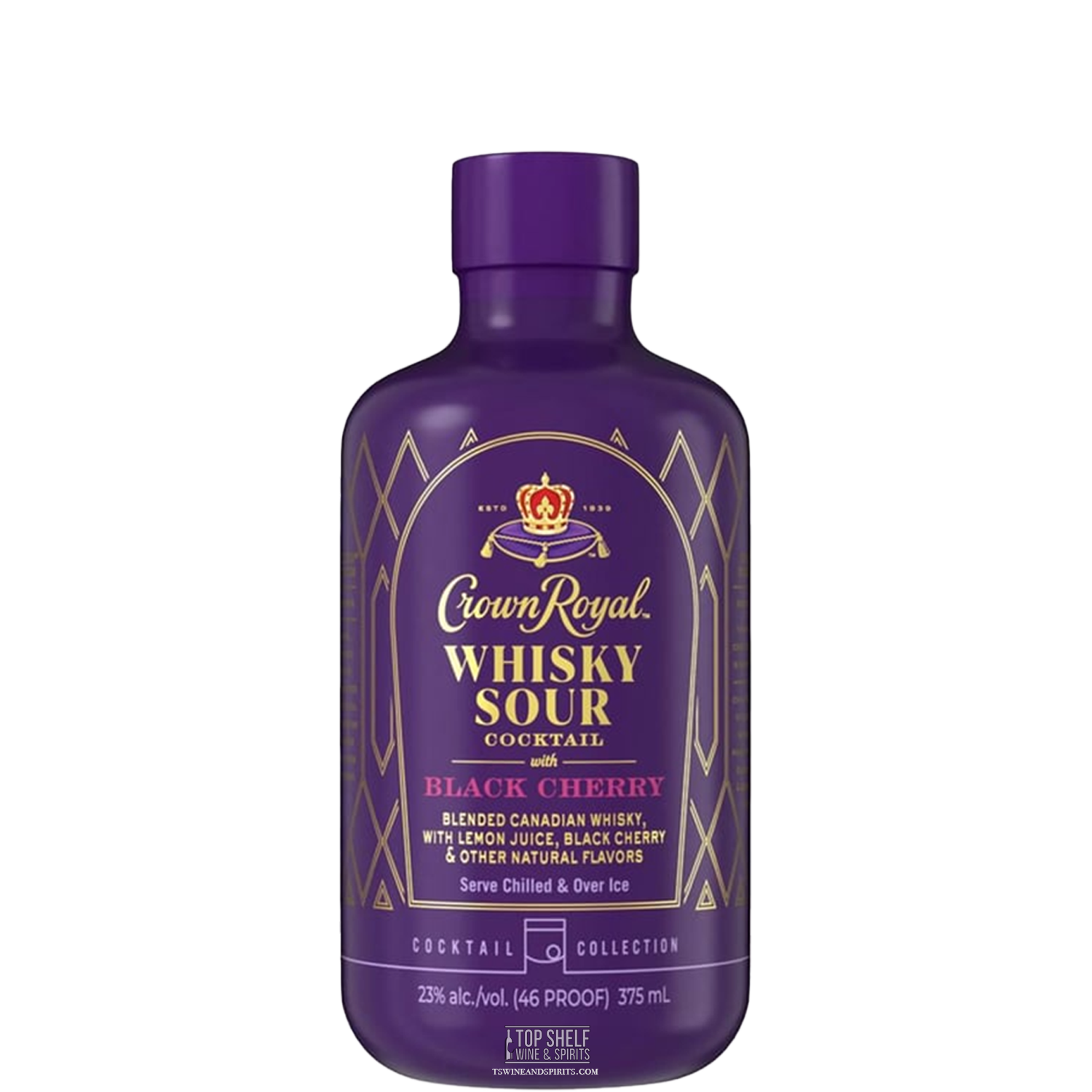 Crown Royal Whisky Sour Black Cherry Cocktail 375mL