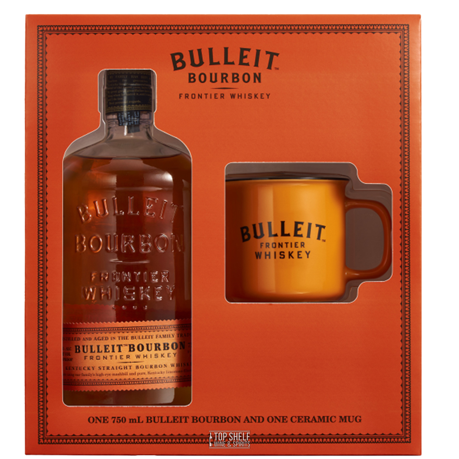 Bulleit Bourbon with Ceramic Mug Gift Set
