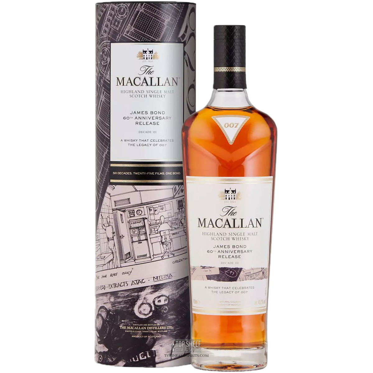 <日本未入荷品・抽選品>MACALLAN 60周年記念　007 DECADE6 TSproductimage-