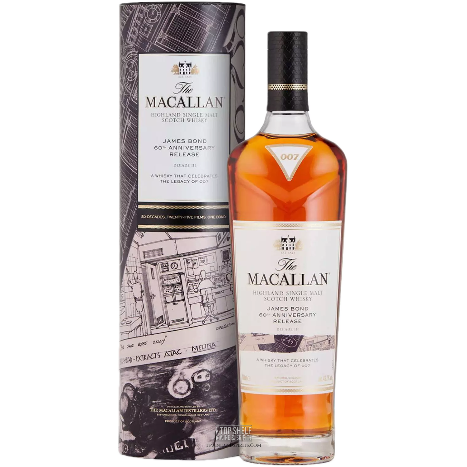 Macallan James Bond 60th Anniversary Release Decade III