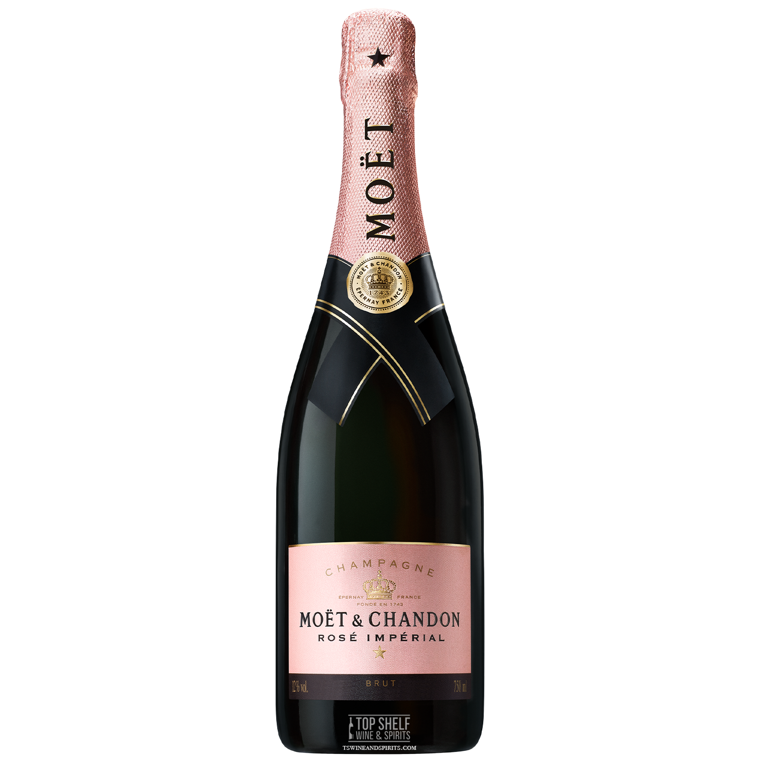 Custom Moet Chandon Rose Champagne Bottle Label - High Quality Labels