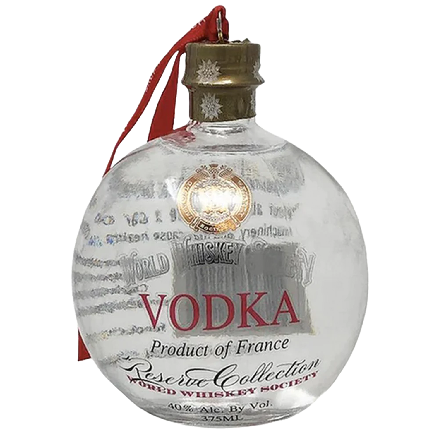 World Whiskey Society Christmas Ball Vodka 375mL