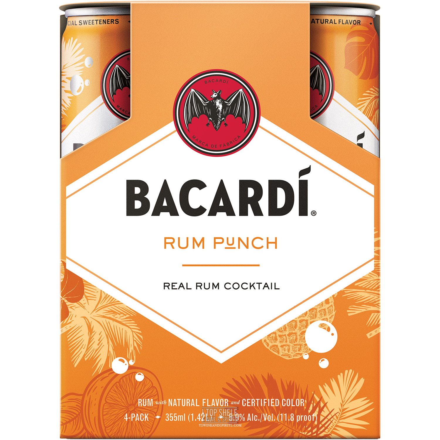 Bacardí Rum Punch Cans (4 Pack)