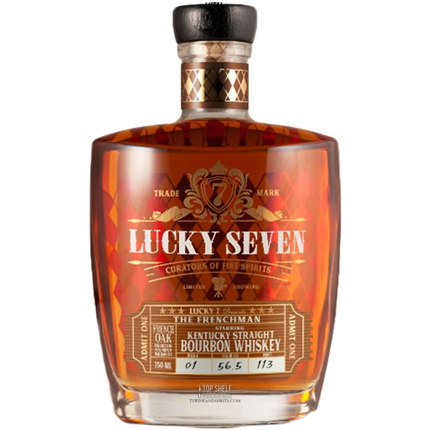 Lucky Seven The Frenchman Single Barrel Select Kentucky Straight Bourbon