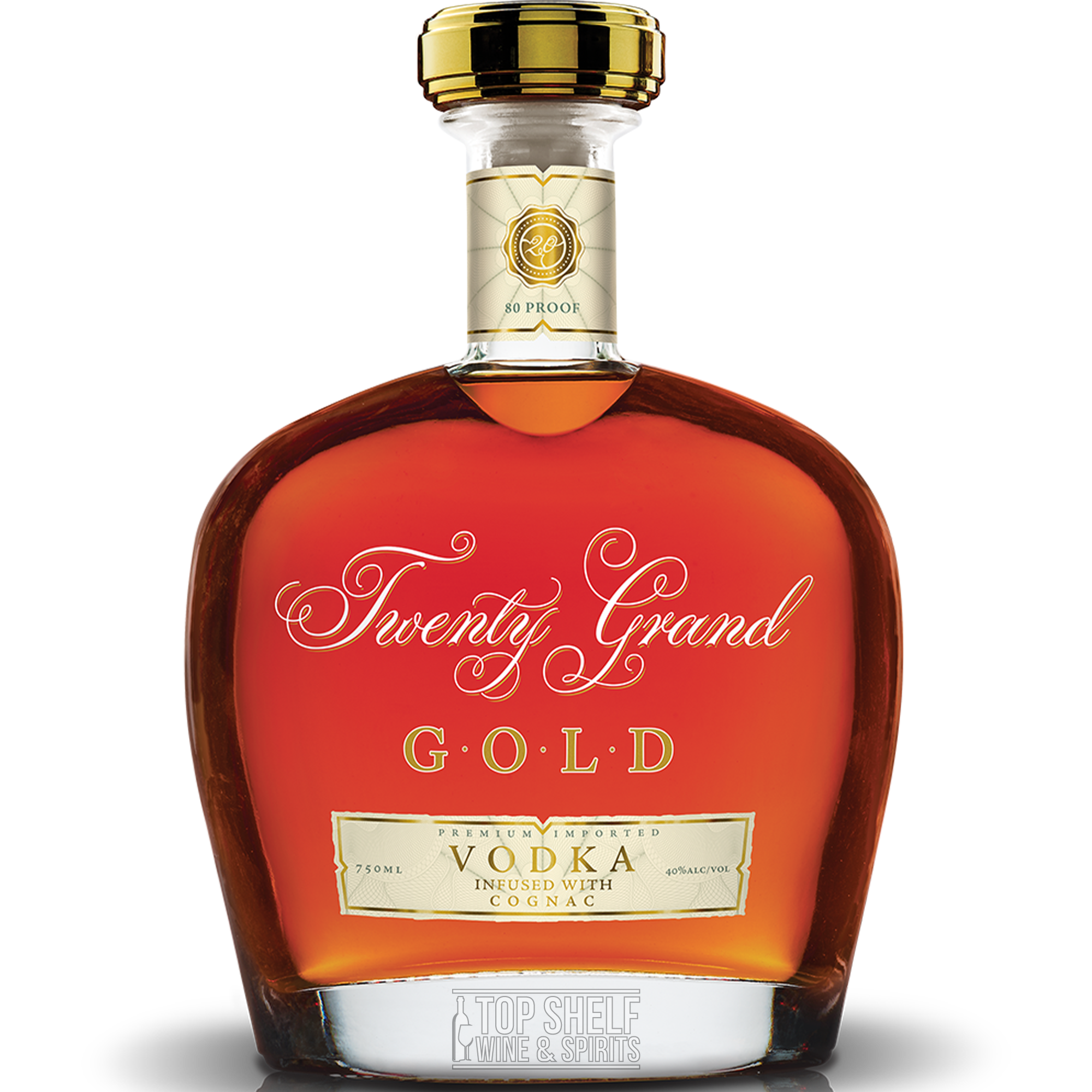 Twenty Grand Gold Vodka Infused with Cognac