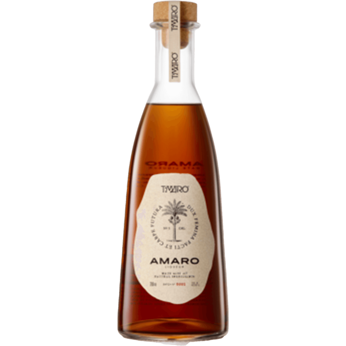 T'maro Amaro 700ml bottle showcasing its unique design and natural ingredients, crafted with organic dates and botanicals.