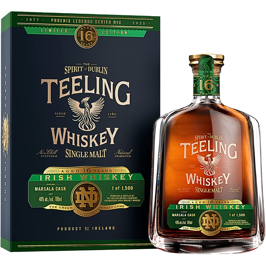 Teeling 16 Year Notre Dame Phoenix Legends Single Malt Irish Whiskey 700ml