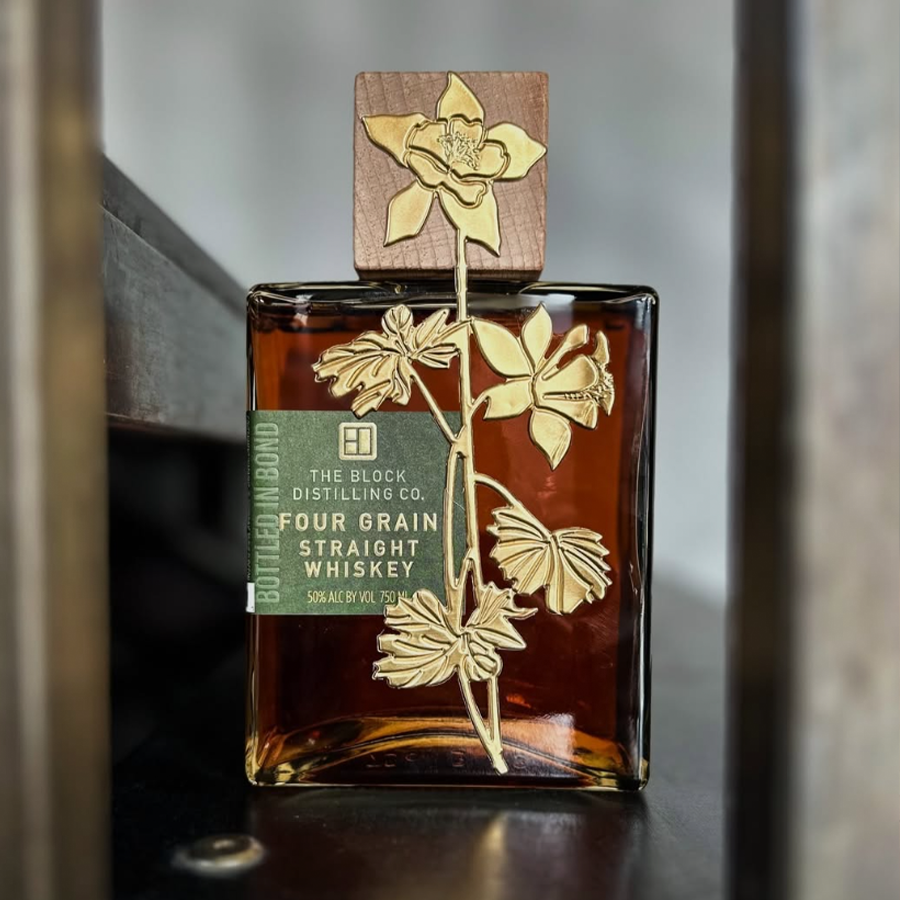 The Block Distilling Co Bottled in Bond Four Grain Straight Whiskey