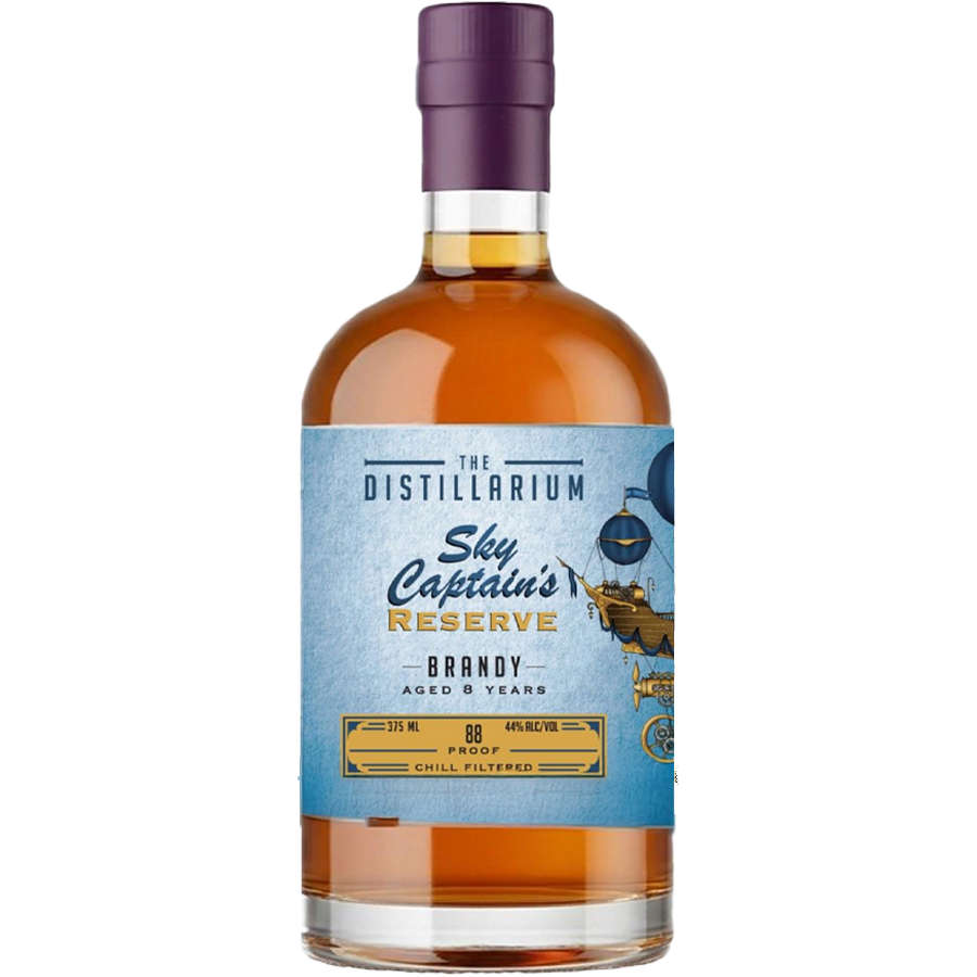 The Distillarium Sky Captain’s Reserve 8 Year Brandy 375ml