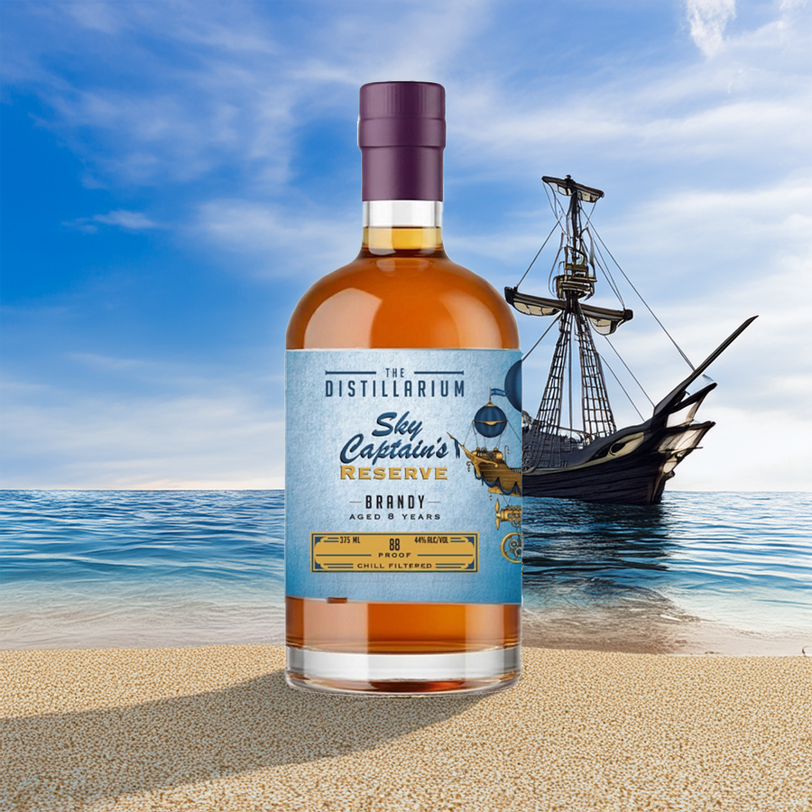 The Distillarium Sky Captain’s Reserve 8 Year Brandy 375ml