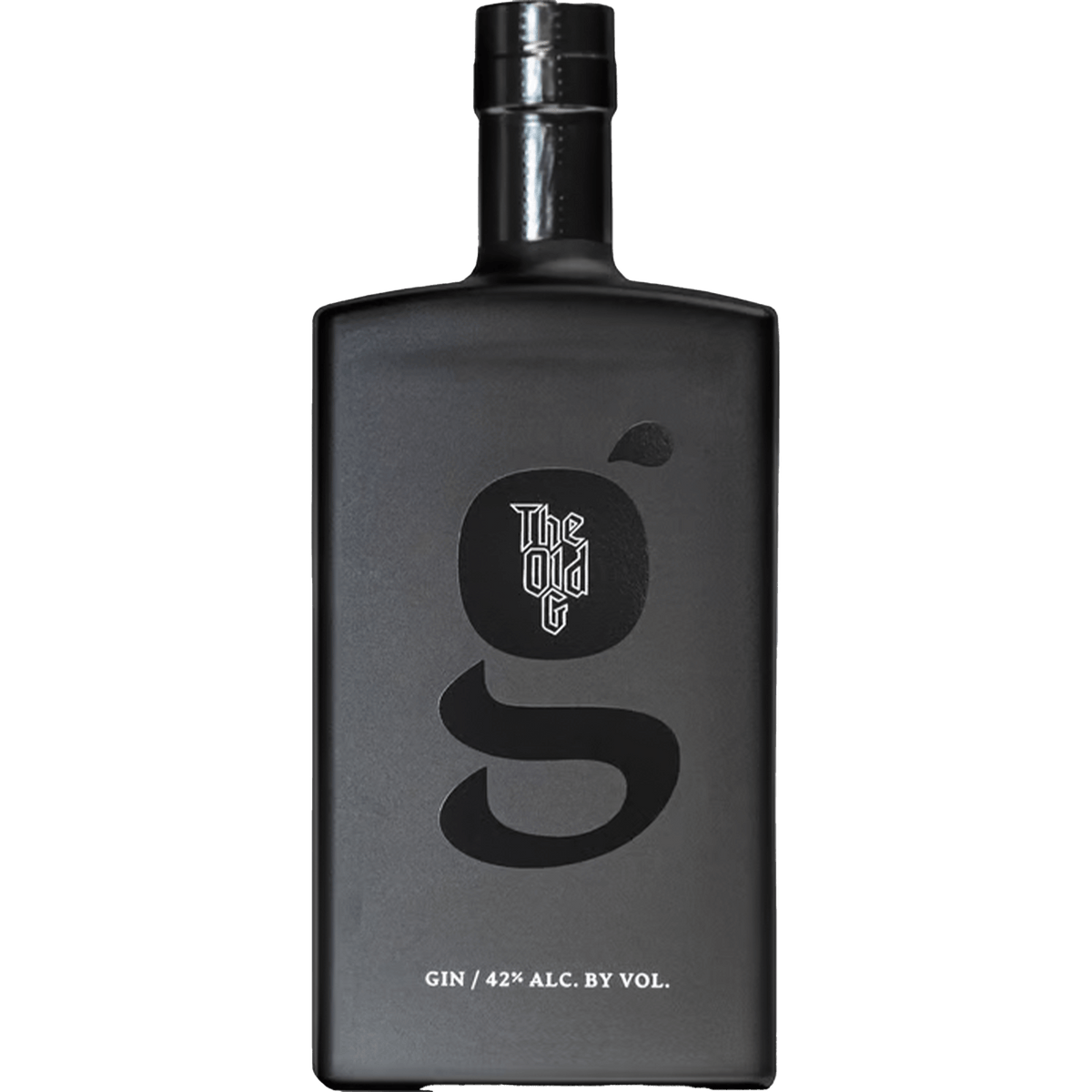 The Old G Gin bottle, 42% alcohol by volume, elegantly designed for a premium sipping experience.