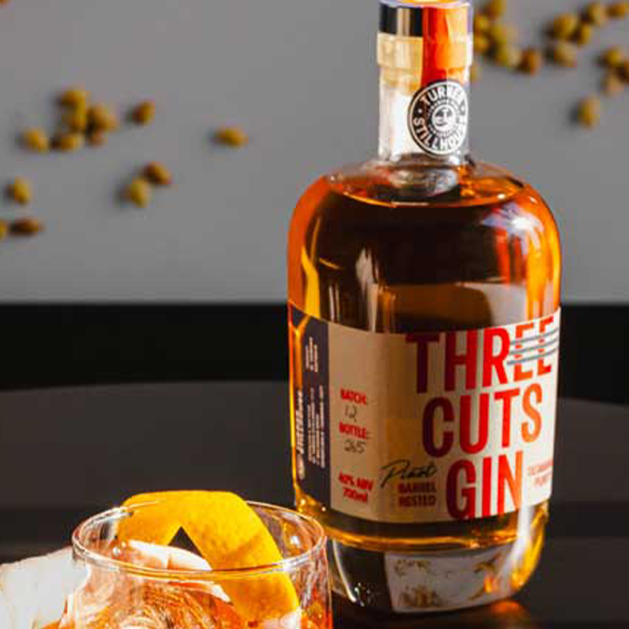 Three Cuts Pinot Barrel Rested Tasmania Gin 700ml
