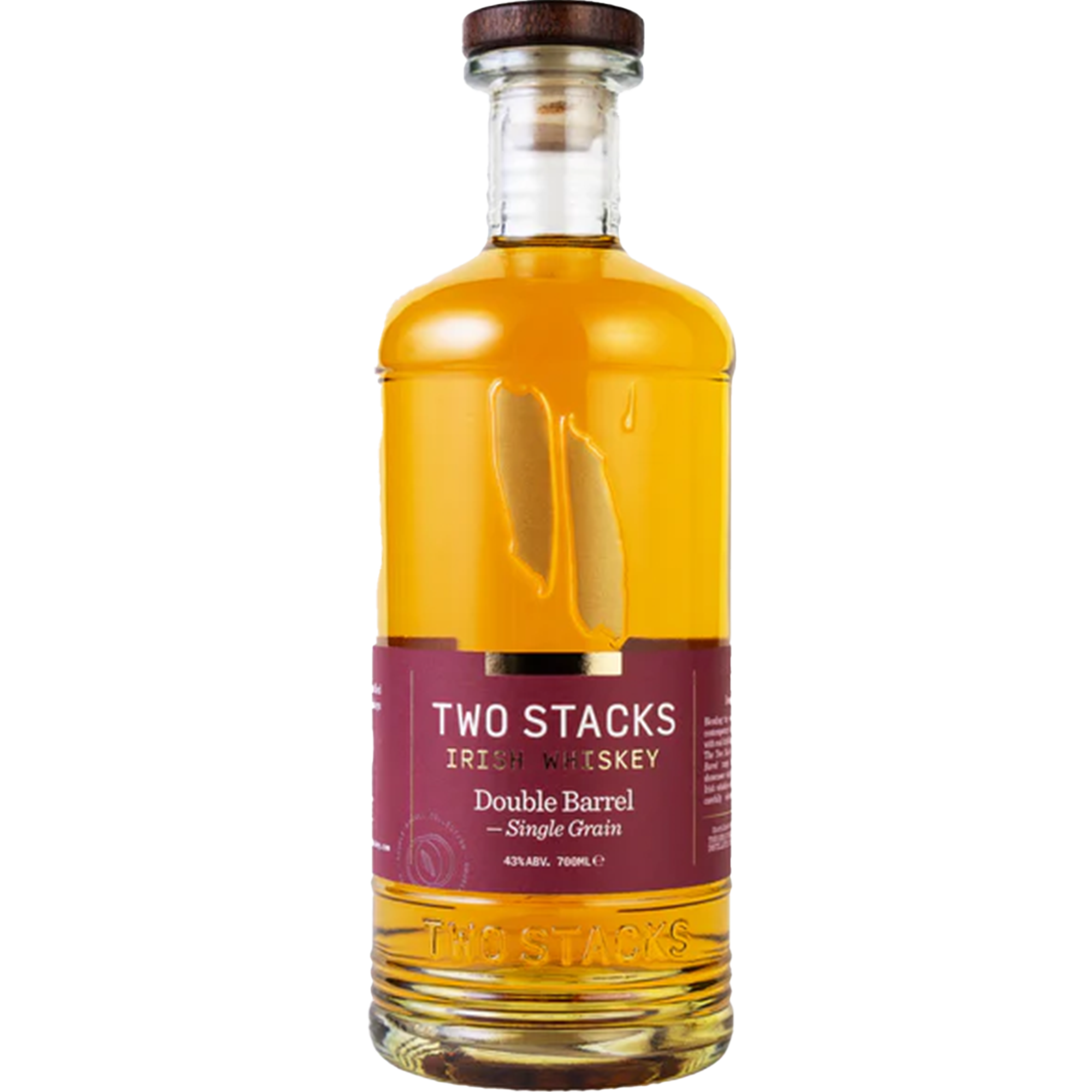 Two Stacks Single Grain Double Barrel Irish Whiskey 700ml