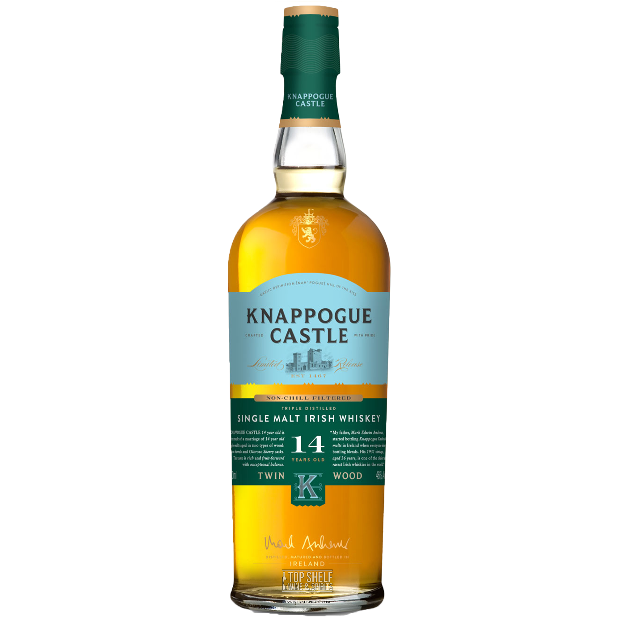 Knappogue Castle 14 Year Single Malt Irish Whiskey