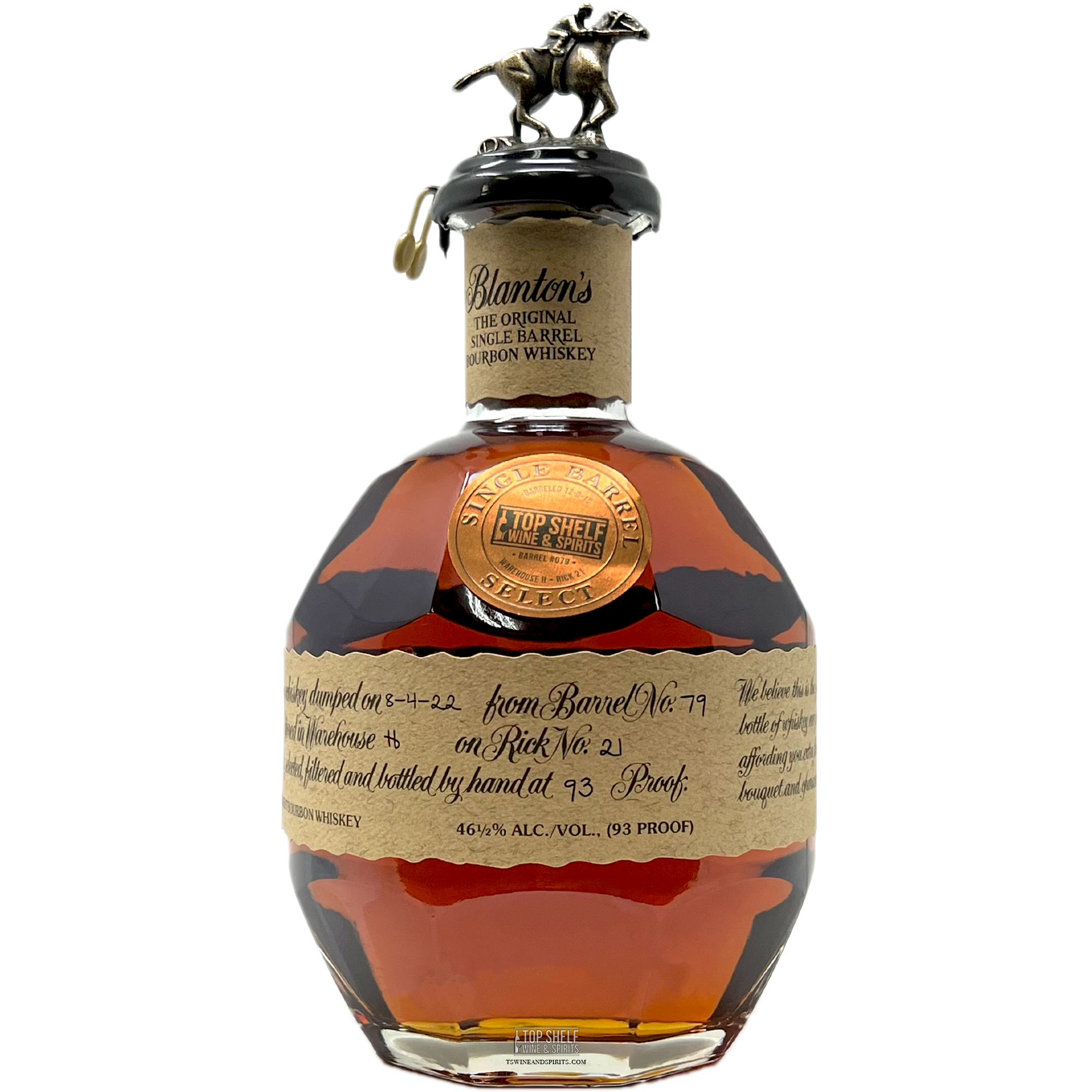 Blanton's Single Barrel Straight Bourbon (Private Selection)