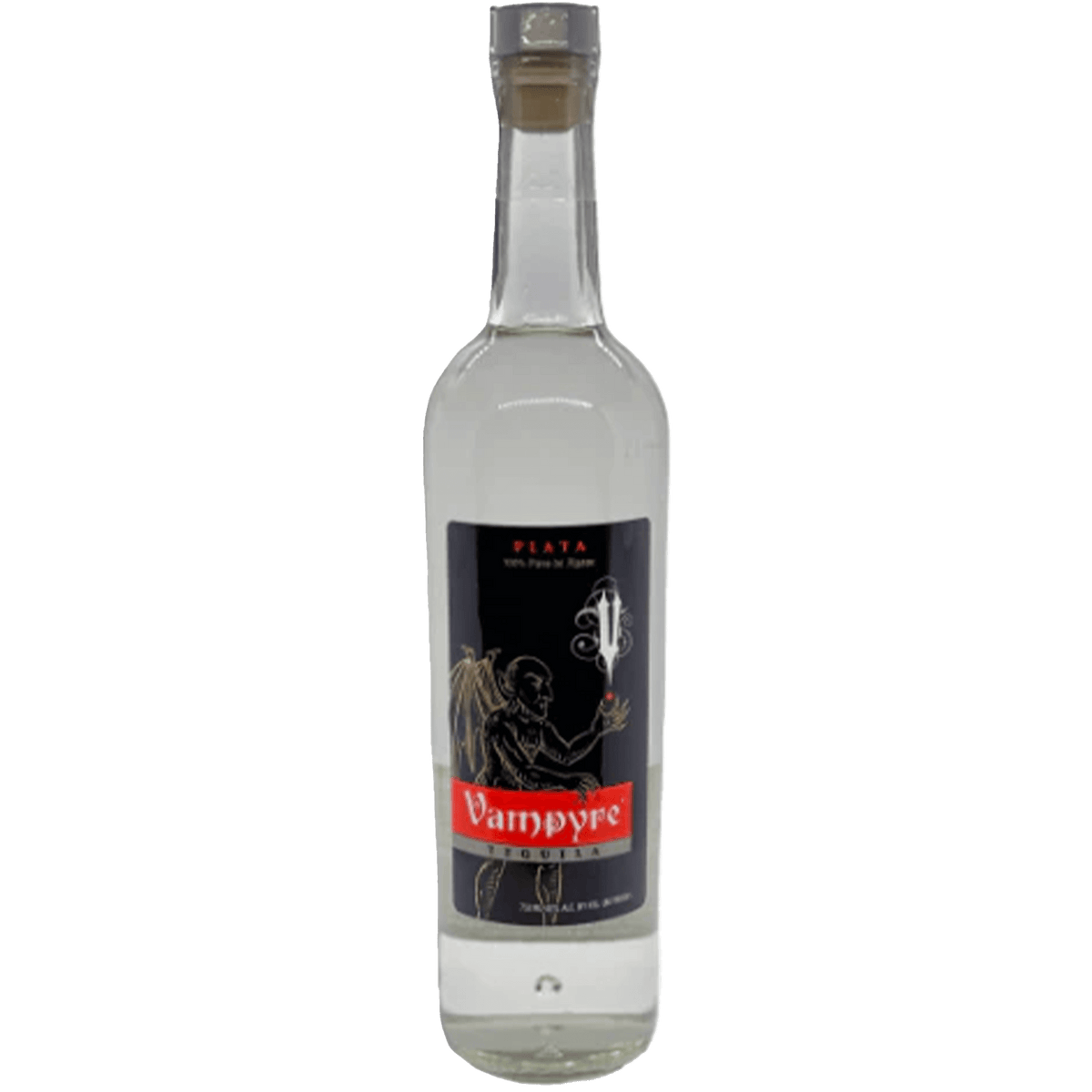 Vampyre Tequila Plata bottle with smooth, refreshing agave hints and unique design, perfect for sipping.