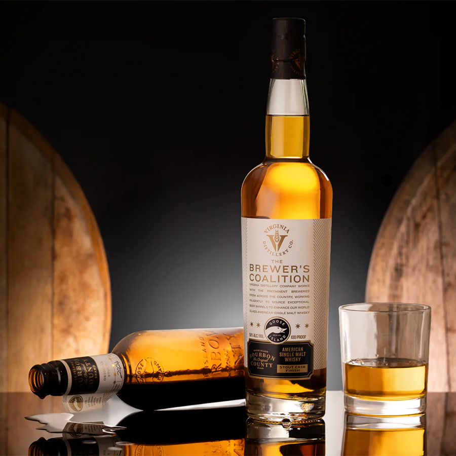 Virginia Distilling Goose Island Bourbon County Stout Single Malt Whiskey 700ml