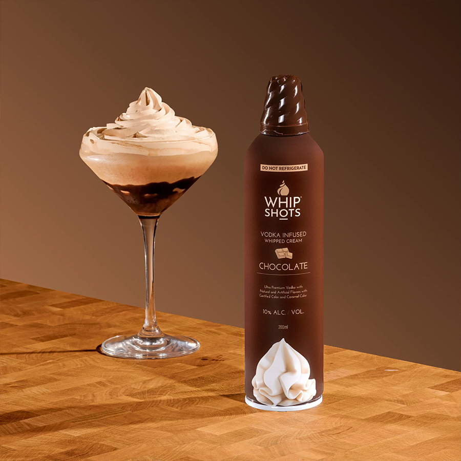 Whip Shots Chocolate Vodka Infused Whipped Cream 200ml