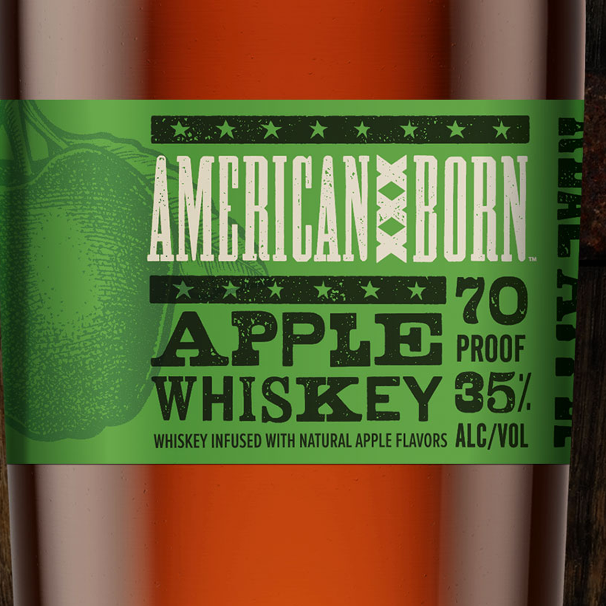 American Born Apple Pie Moonshine Whiskey