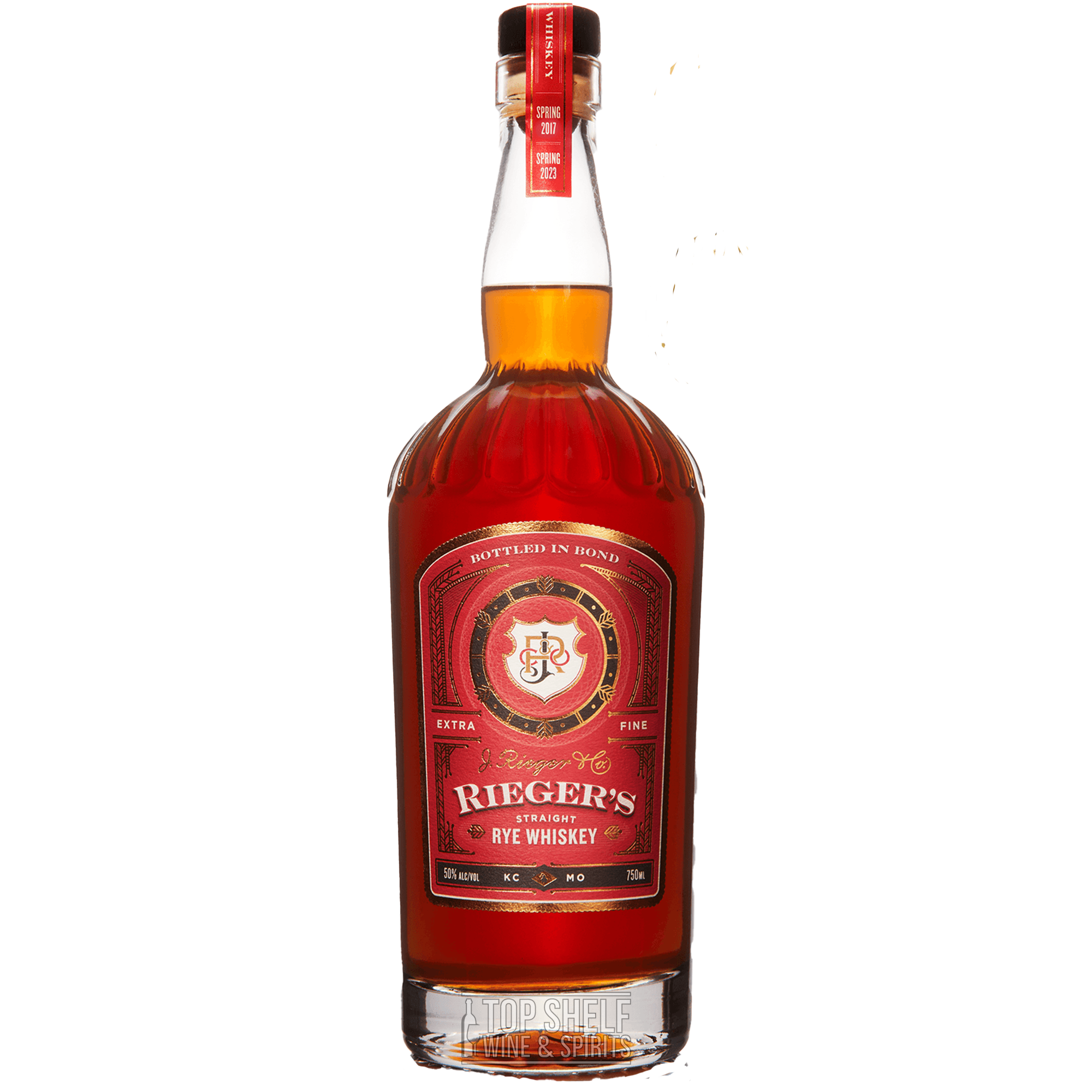J. Rieger and Co. Bottled in Bond Straight Rye Whiskey