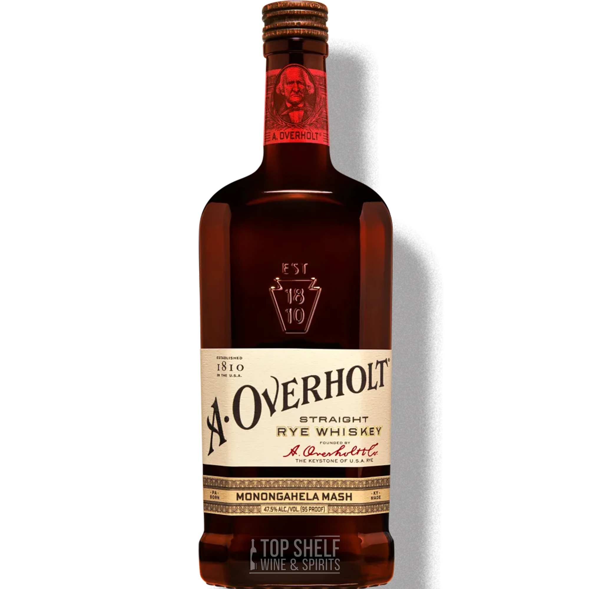 A. Overholt 4 Year Monongahela Mash Straight Rye Whiskey