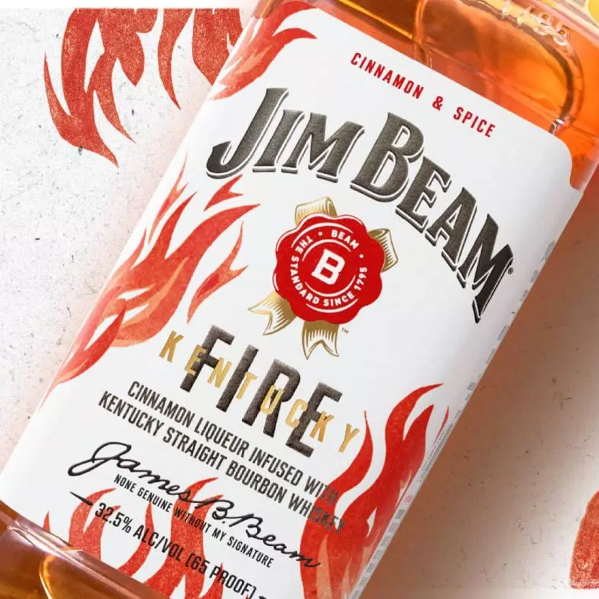 Jim Beam Kentucky Fire Flavored Bourbon 1.75L