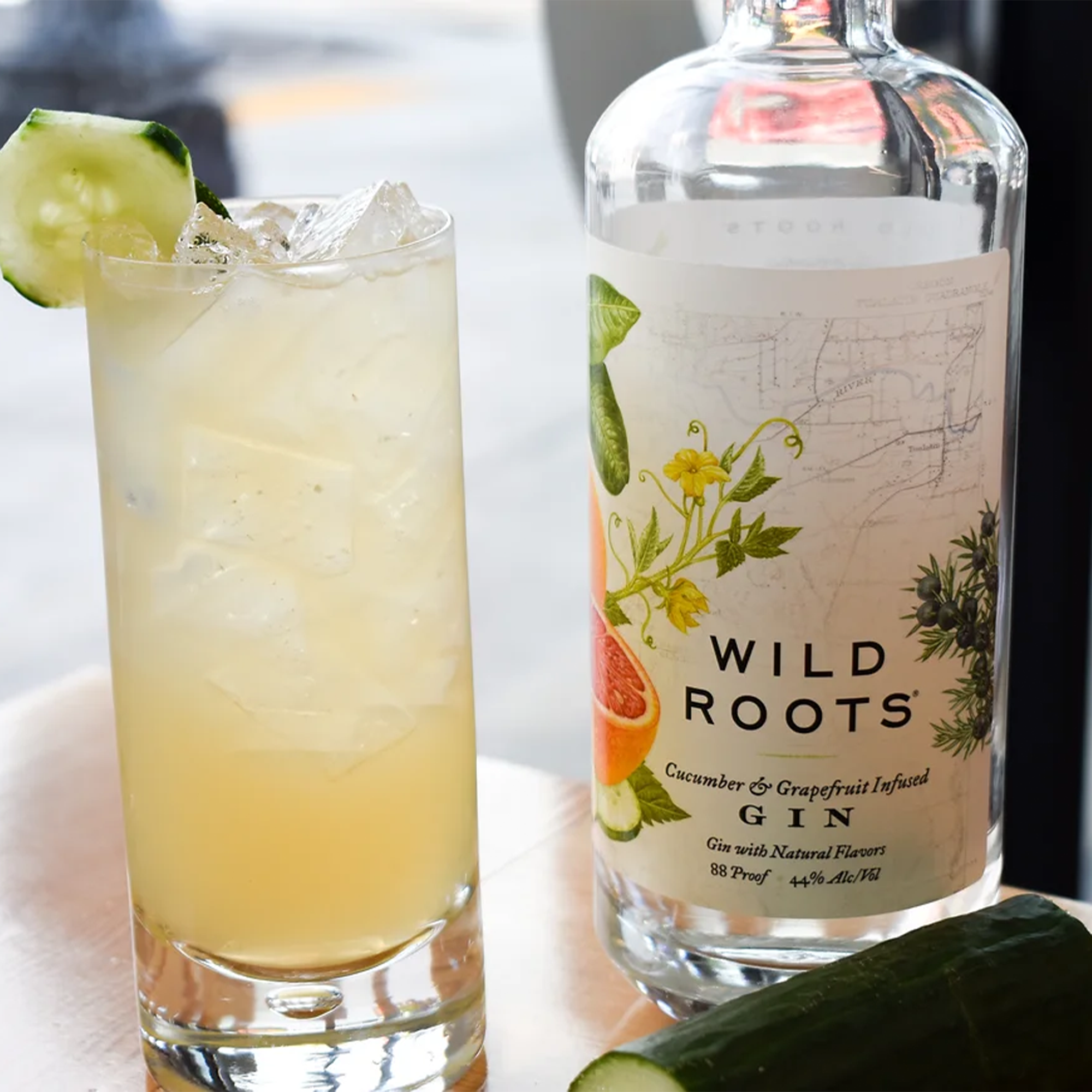 Wild Roots Cucumber and Grapefruit Gin