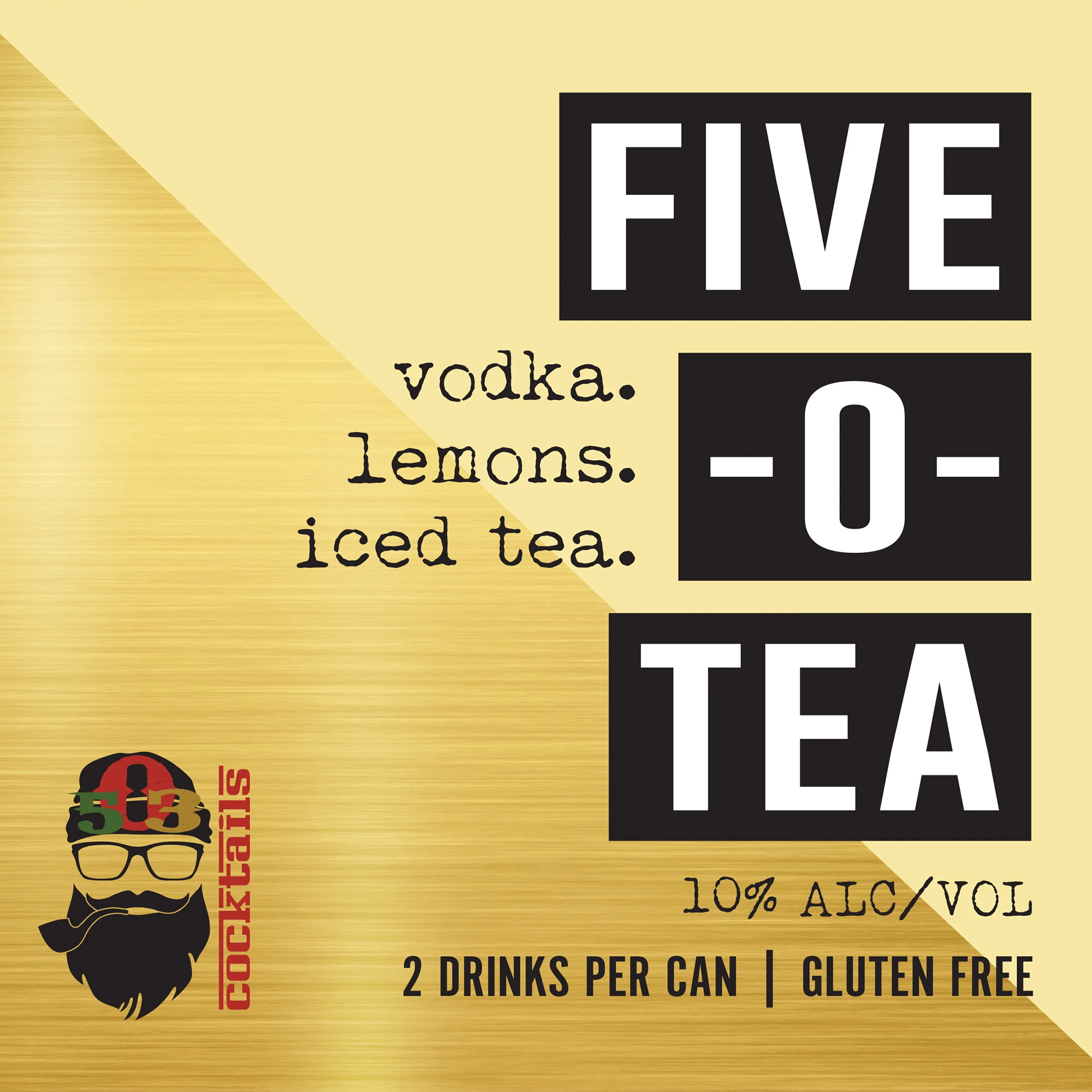 503 Distilling Five-O-Tea Cocktails (4-Pack) 355ml