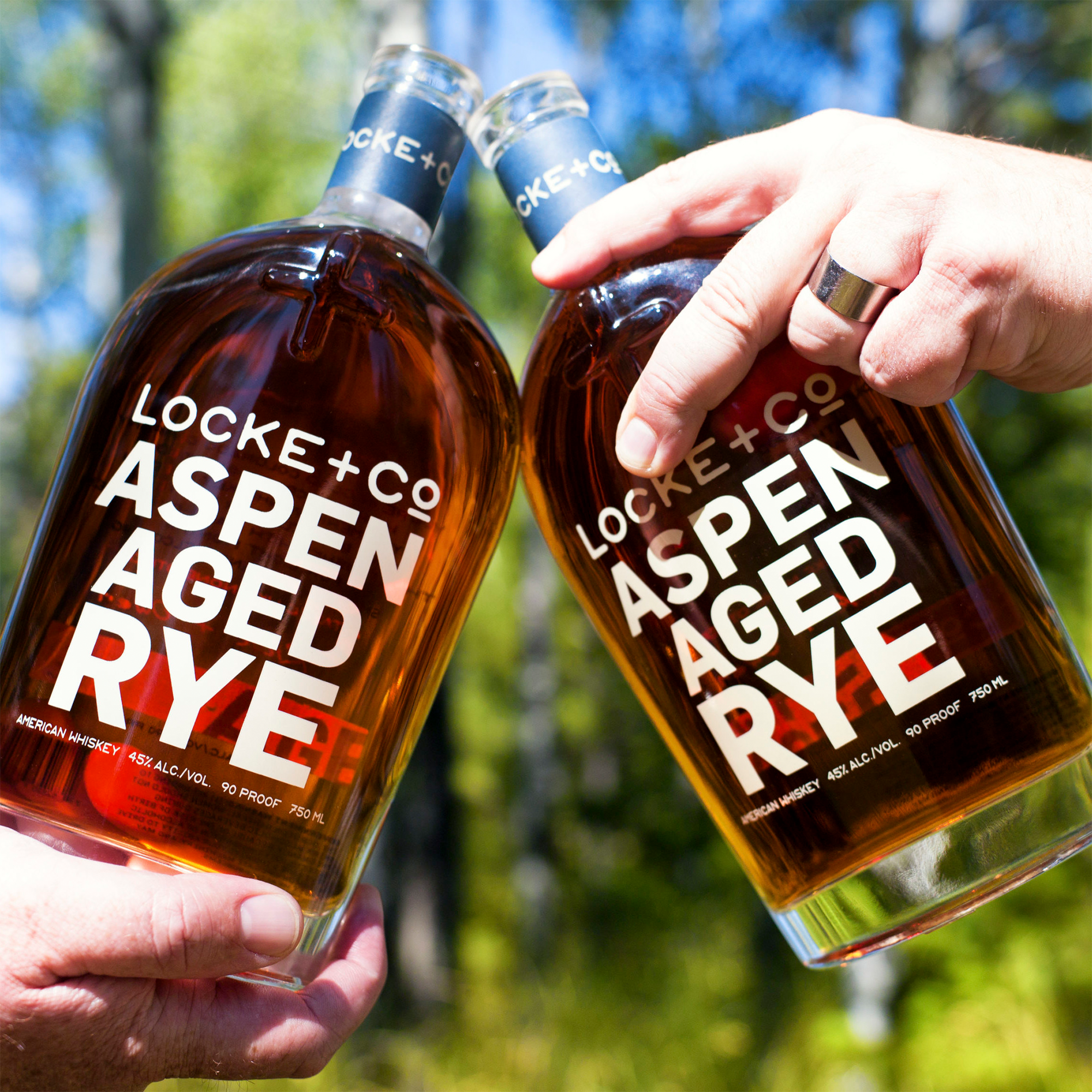 Locke Co. Distillery Aspen Aged Rye Whiskey