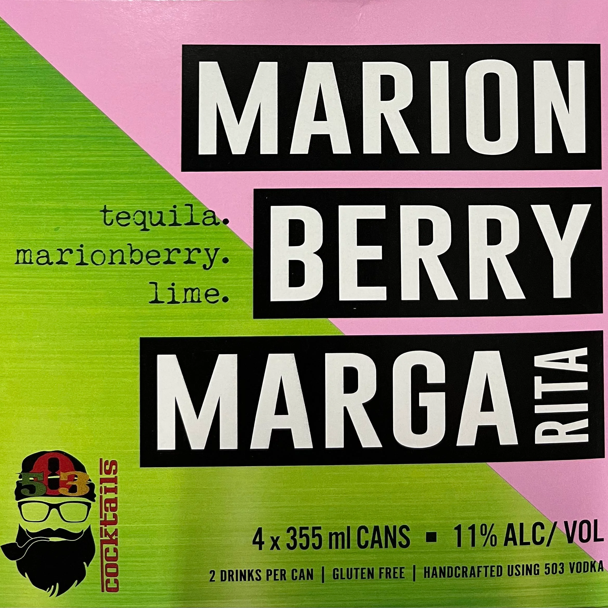 503 Distilling Marion Berry Margarita (4-Pack) 355ml