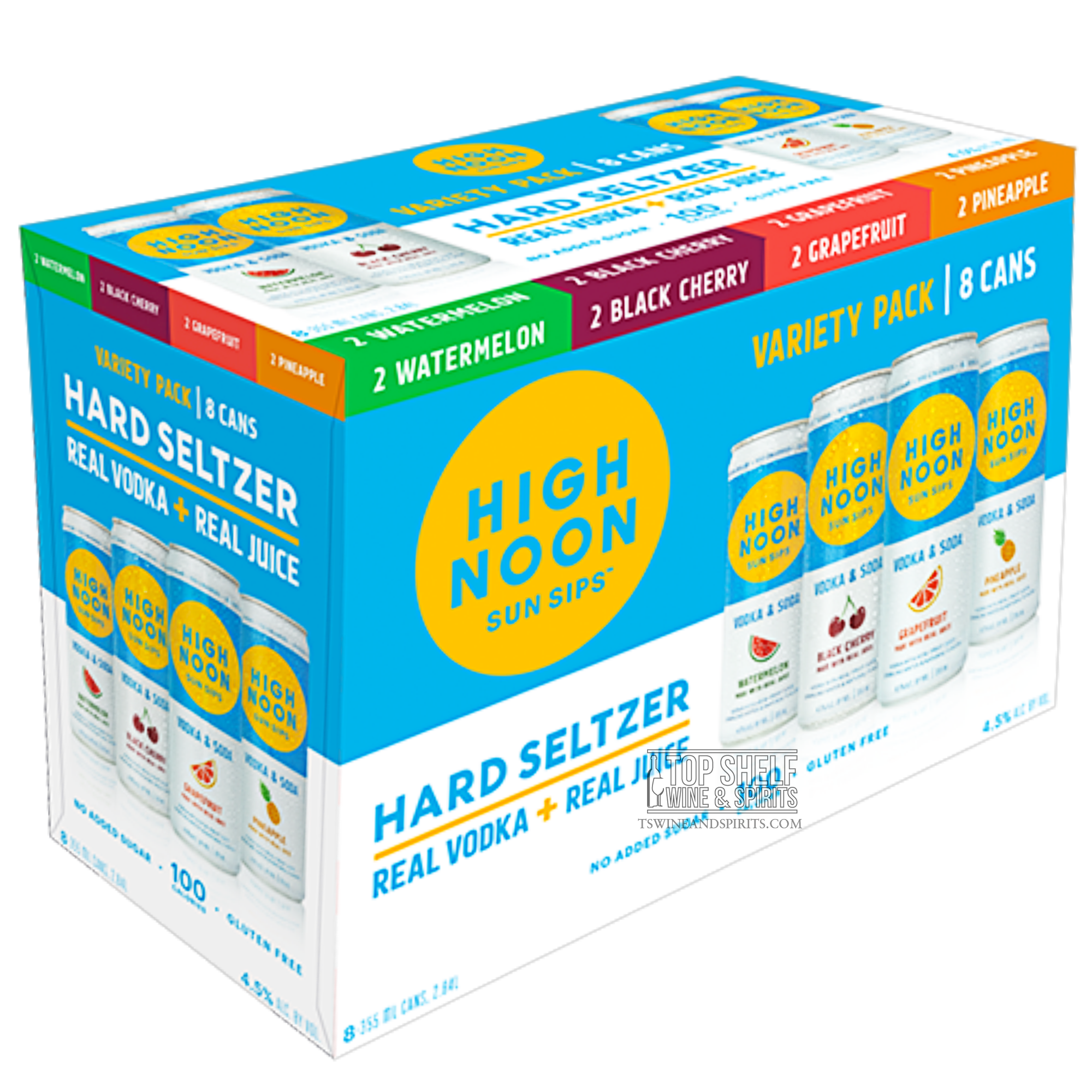 High Noon Variety Hard Seltzer (8 Pack) 355ml