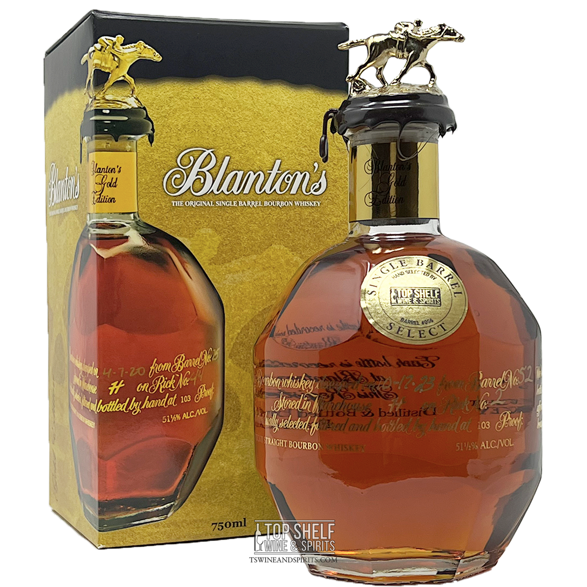 Blanton's Gold Single Barrel Bourbon (Store Pick!) | Delivery