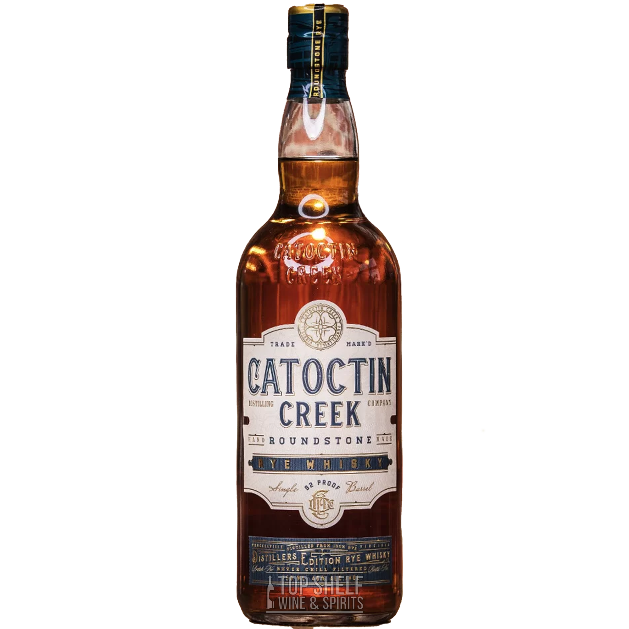 Catoctin Creek Roundstone Rye whiskey Distillers Edition (Blue)