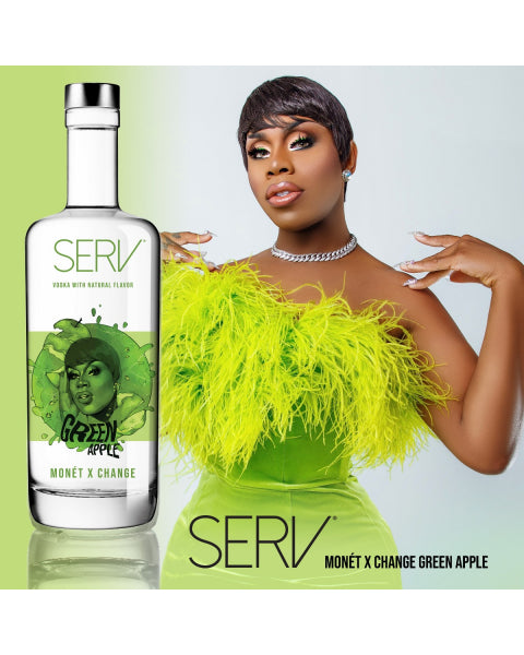 SERV Vodka Green Apple Monet X Change