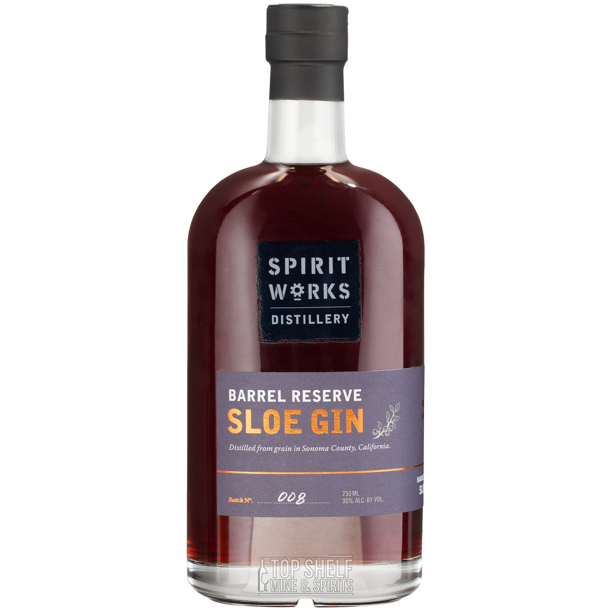 Spirit Works Distillery Barrel Reserve Sloe Gin Batch 10