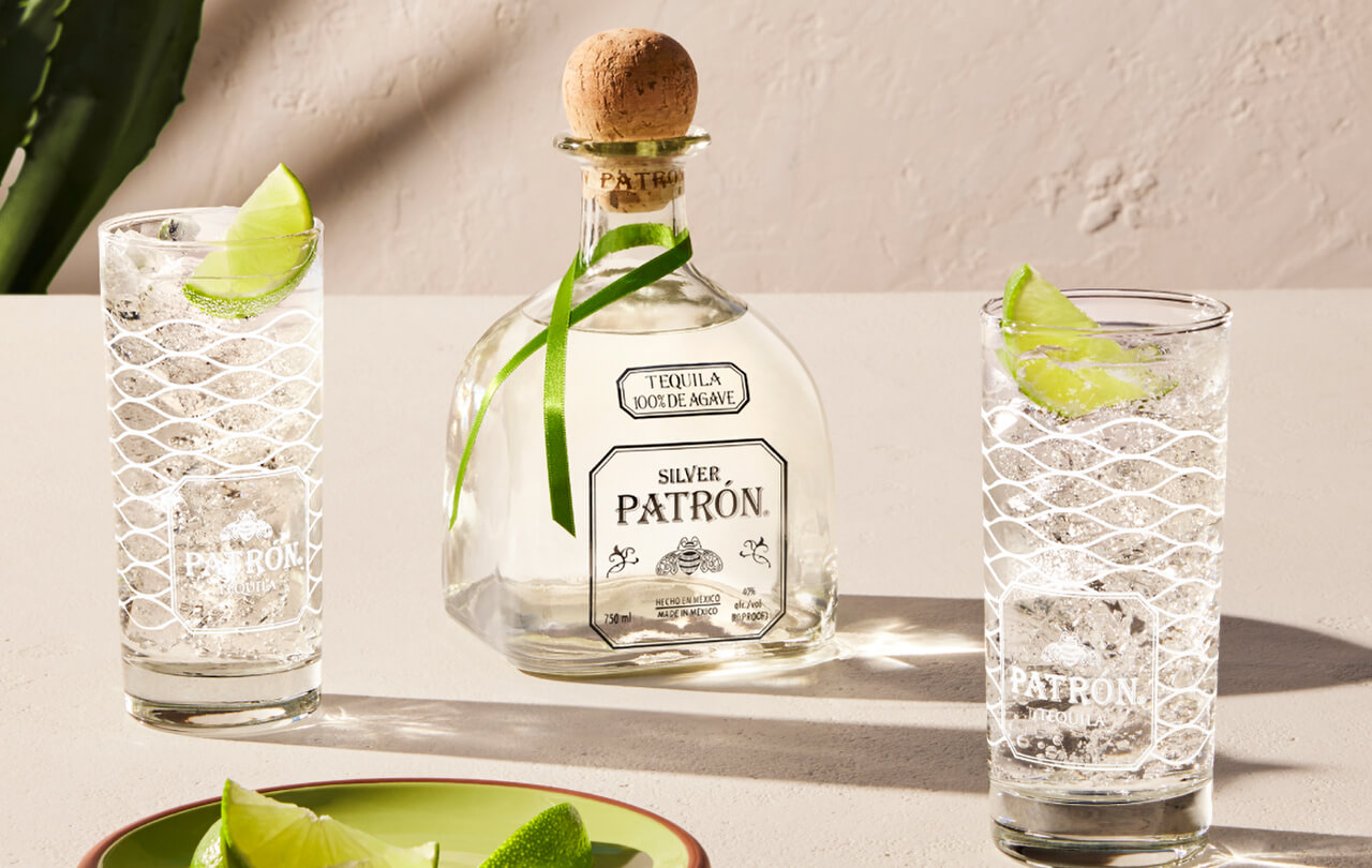 Patrón Silver with Highball Gift Set