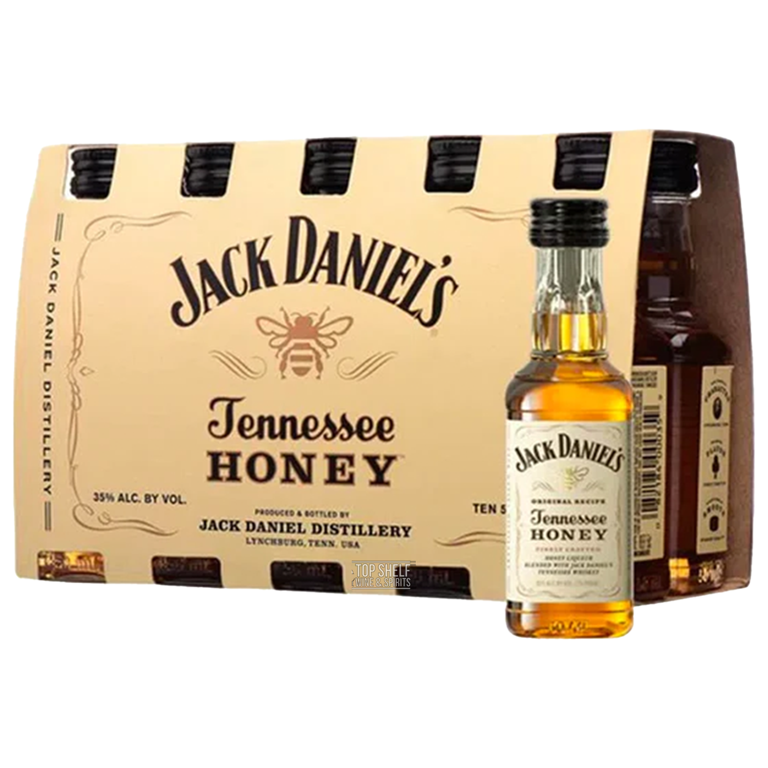 Jack Daniel's Tennessee Honey Flavored Whiskey (10 Pack Shots)