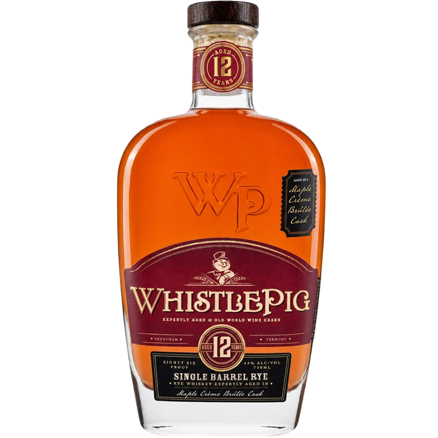 Whistlepig 12 Year Single Barrel Maple Crème Brûlée Finish Limited Edition