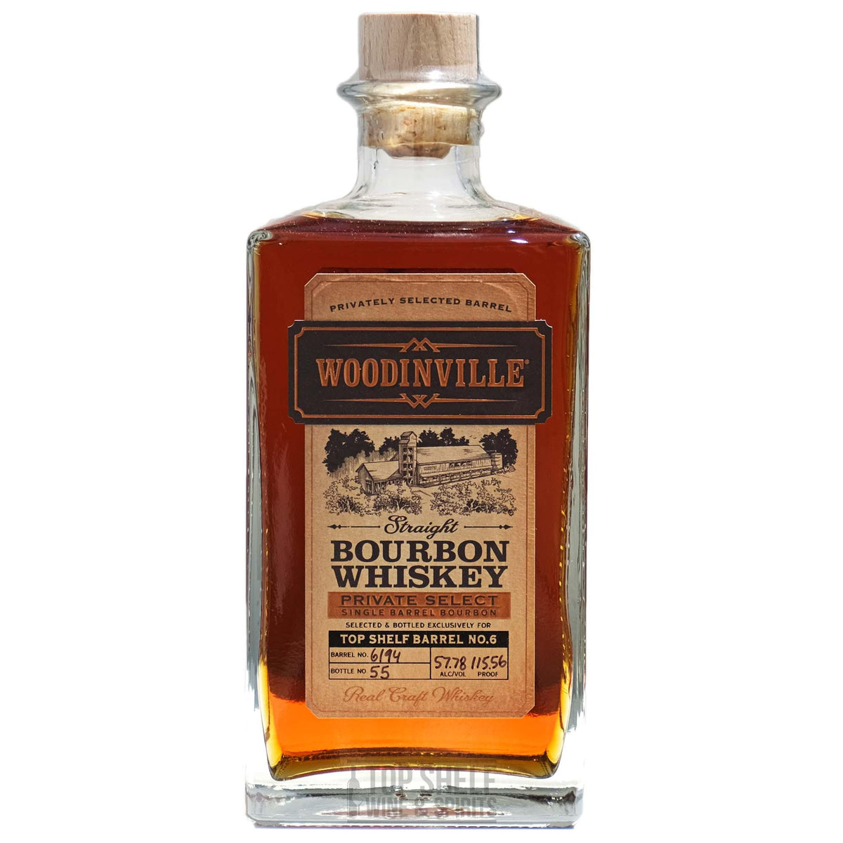 Woodinville Bourbon Cask Strength Single Barrel 6194 (Private Selectio