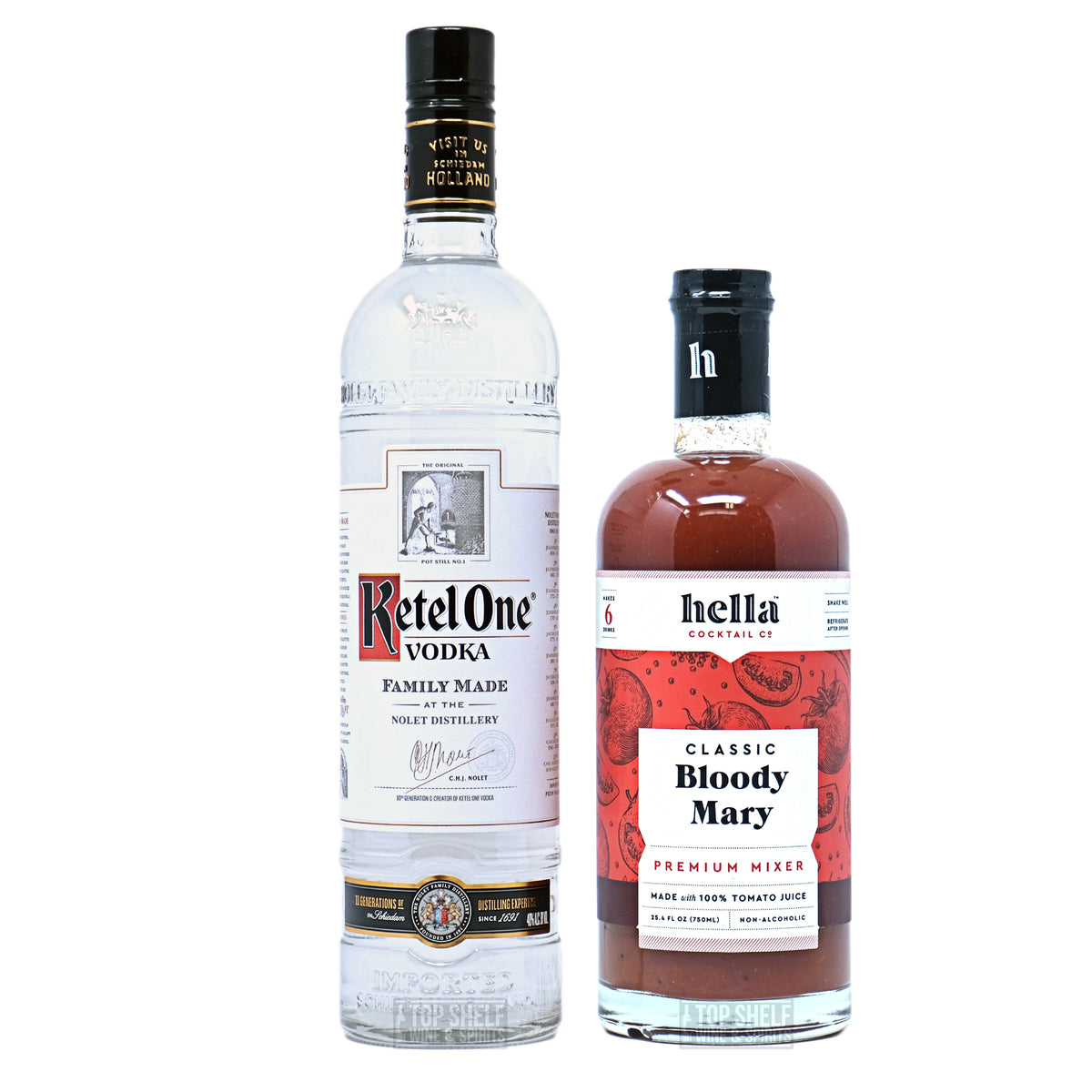 Ketel One Vodka Gift Set with 2 Bloody Mary Glasses