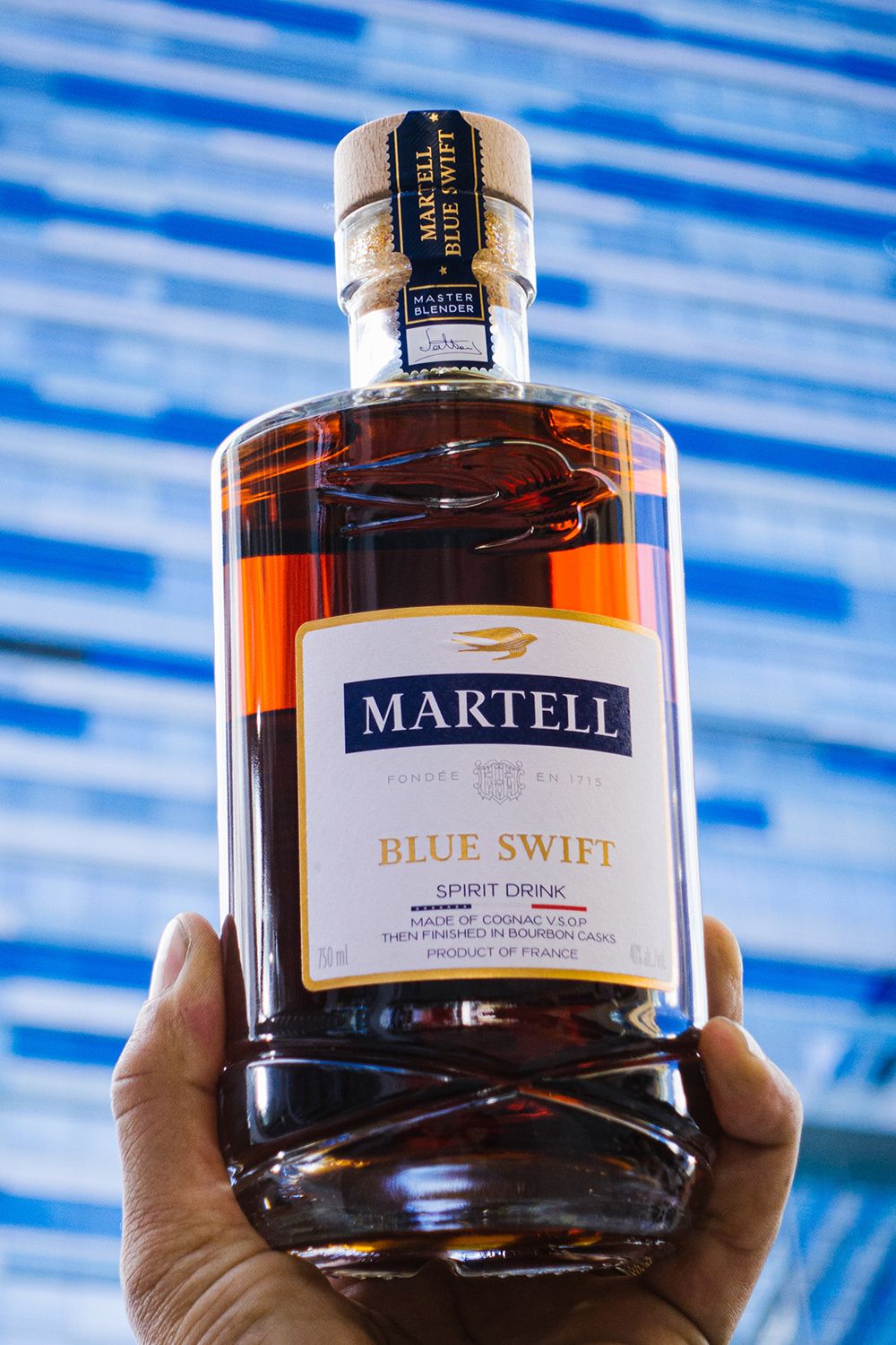 Martell Blue Swift Cognac Gift Set with Glasses