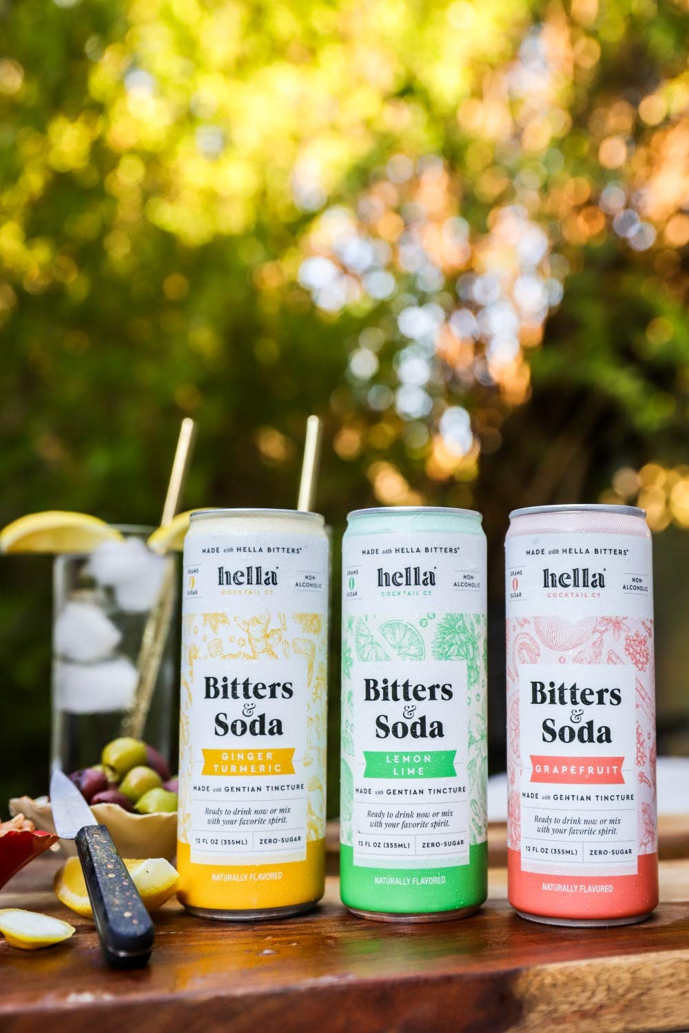 Hella Bitters & Soda Grapefruit 4 Pack Cans