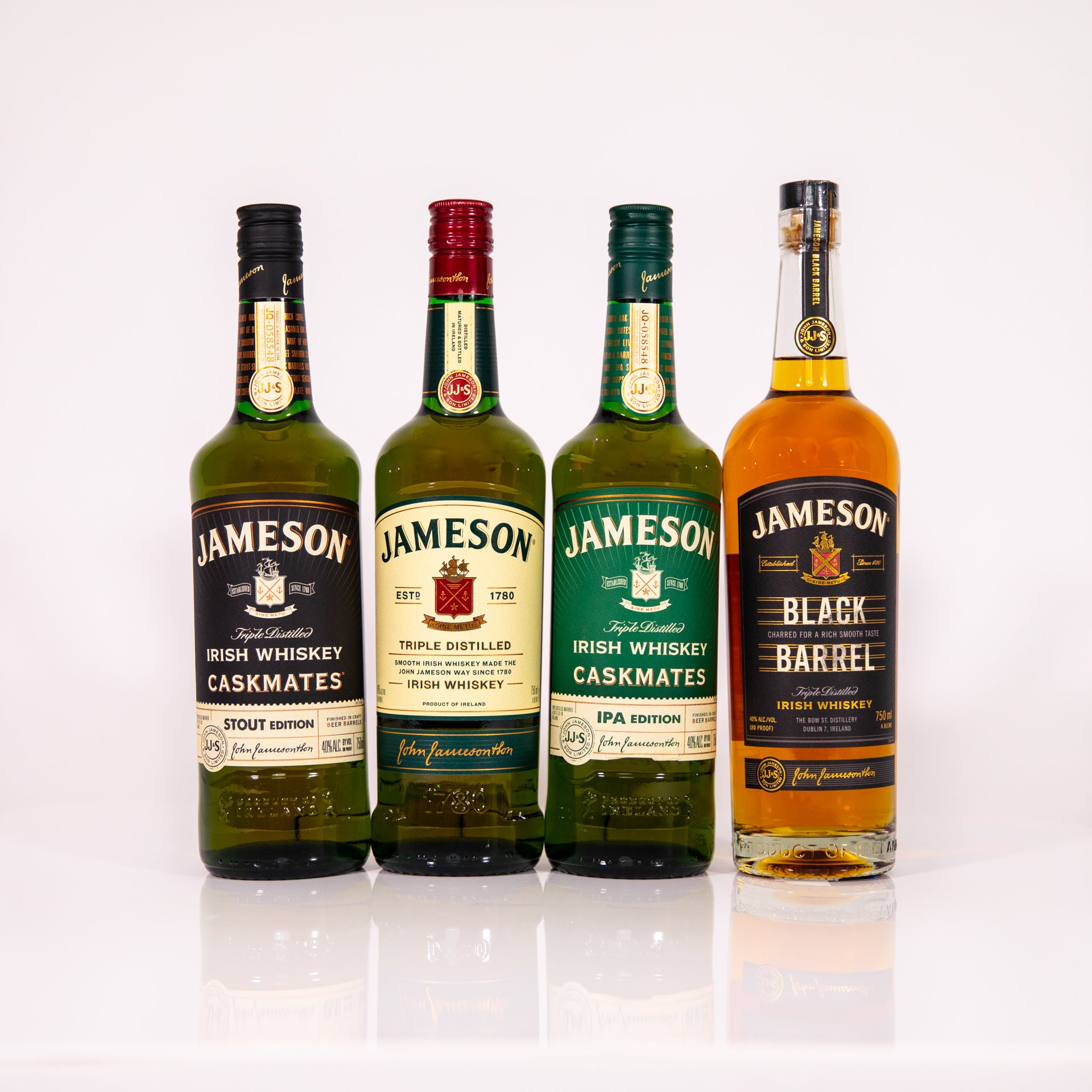 Jameson Irish Whiskey Collection (4 Bottles) Top Shelf Wine and Spirits