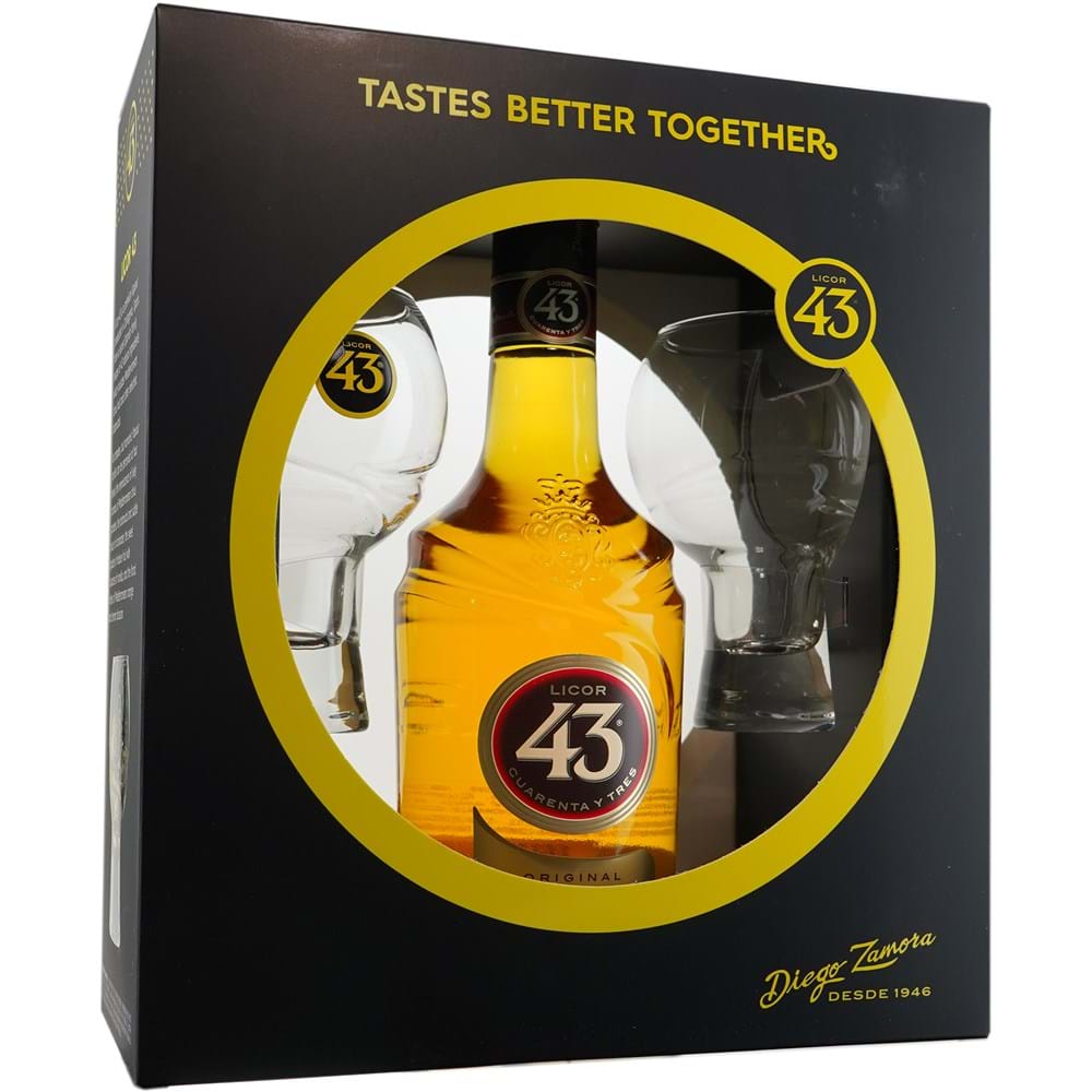 Licor 43 Tastes Better Together Gift Set with Glasses