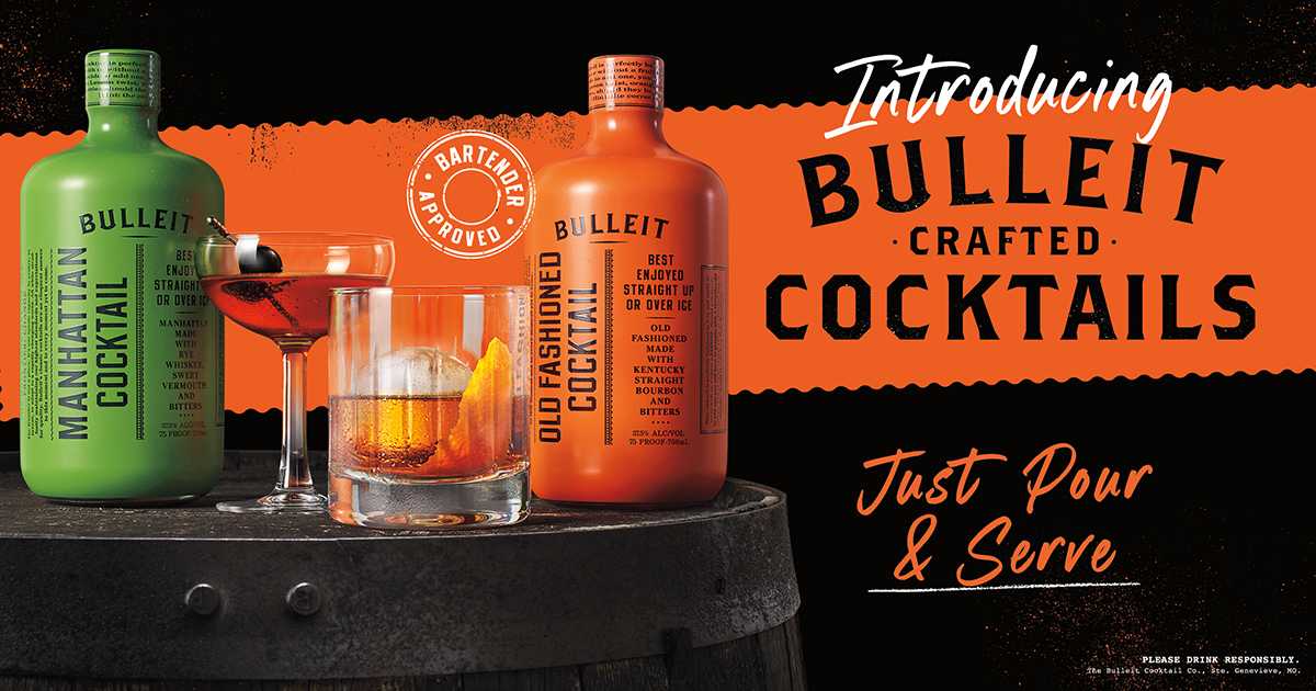 Bulleit Ready-To-Serve Cocktail Set (375mL)