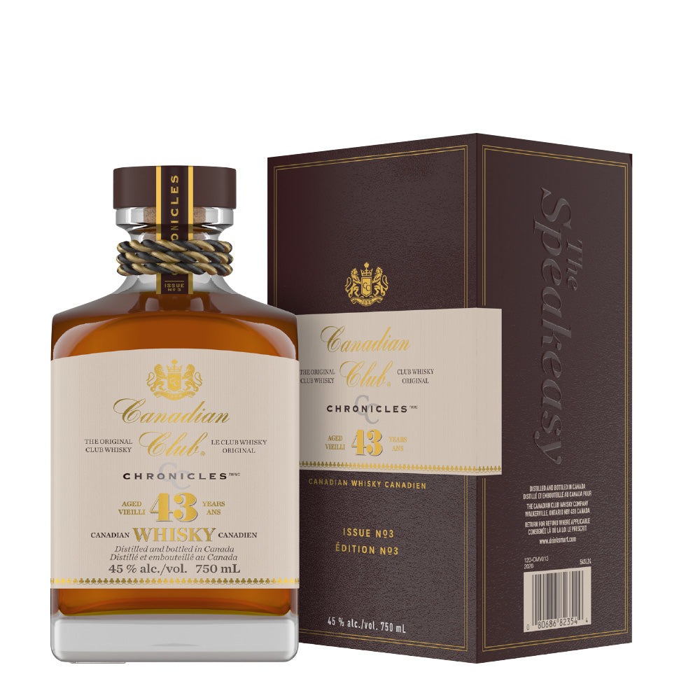 Canadian Club Chronicles 43 Year “The Speakeasy” Canadian Whiskey