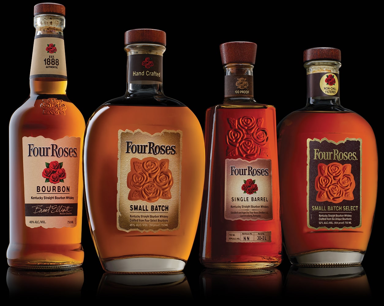 Four Roses 4 Bottle Collection